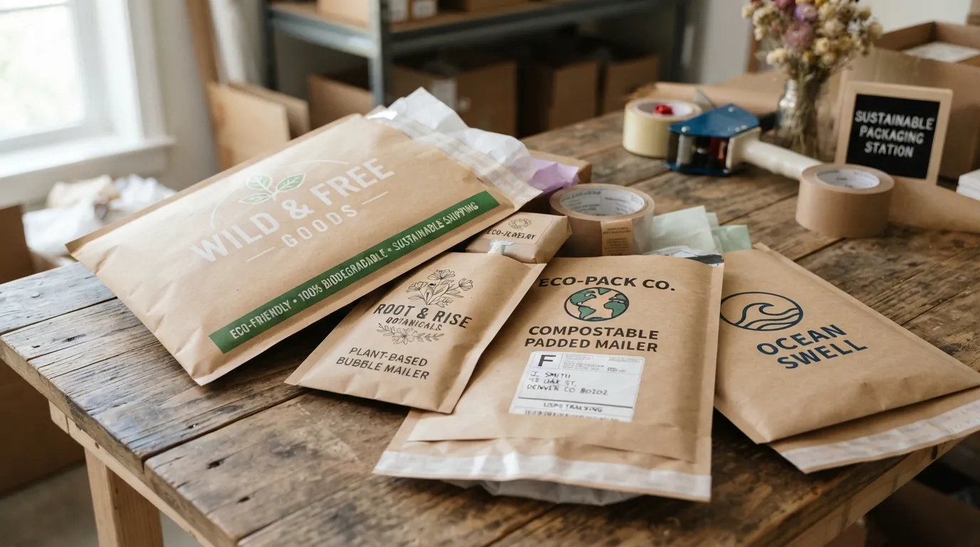 custom biodegradable bubble mailers